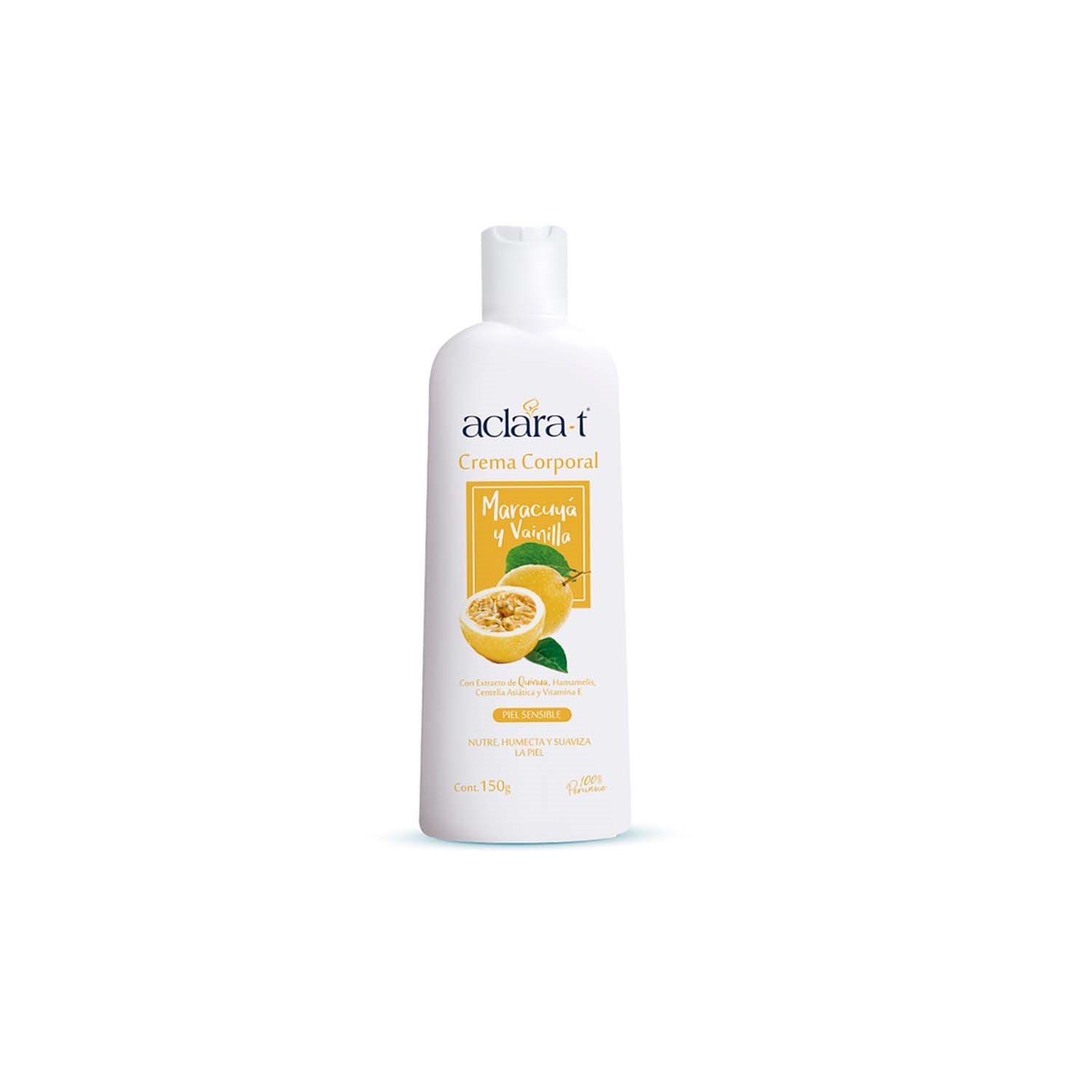 Crema Corporal Aclara-T MaracuyĆ” y Vainilla 150gr