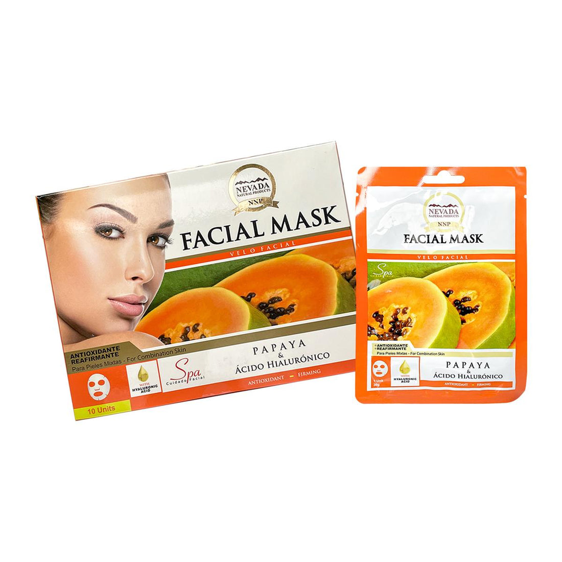 ¡liquidación! Velo facial extracto de papaya y ácido hialurónico 10und
