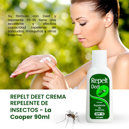 Repelt Deet Crema 90g - La Cooper