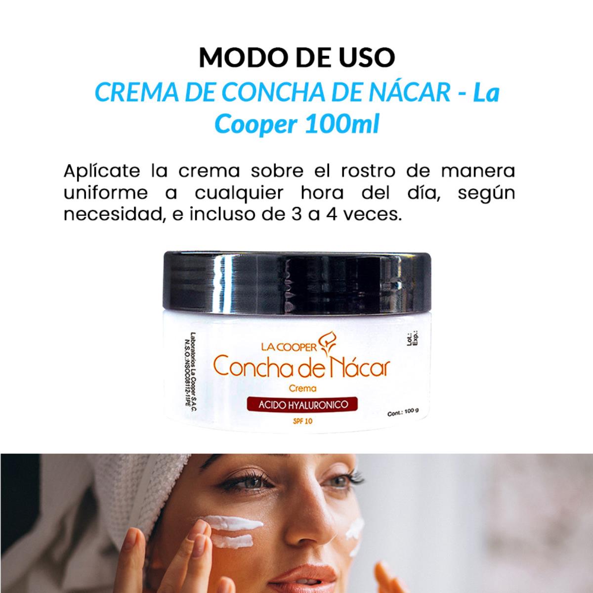 Crema de Concha de Nácar 100g - La Cooper