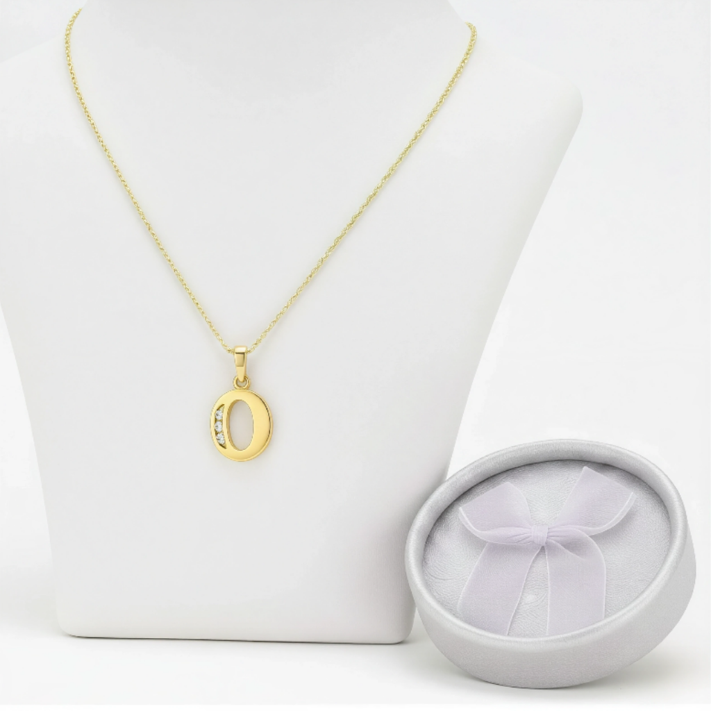 Collar Doble Baño en Oro Letra O – XUPING