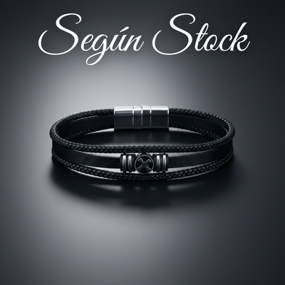 Pulseras De X  Con Cuero Importado