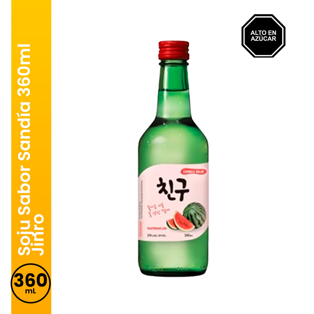 Soju Sabor Sandía 360ml Jinro