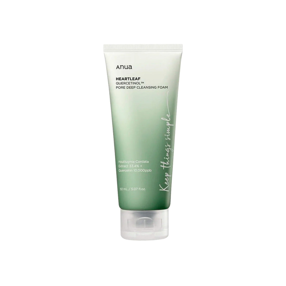 ANUA HEARTLEAF QUERCETINOL PORE DEEP CLEANSING FOAM 150ml