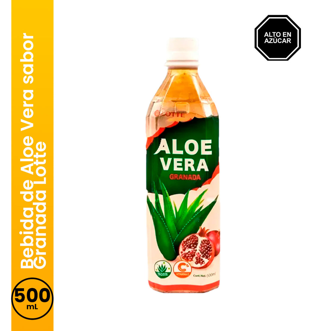 Bebida de Aloe Vera sabor Granada 500ml Lotte