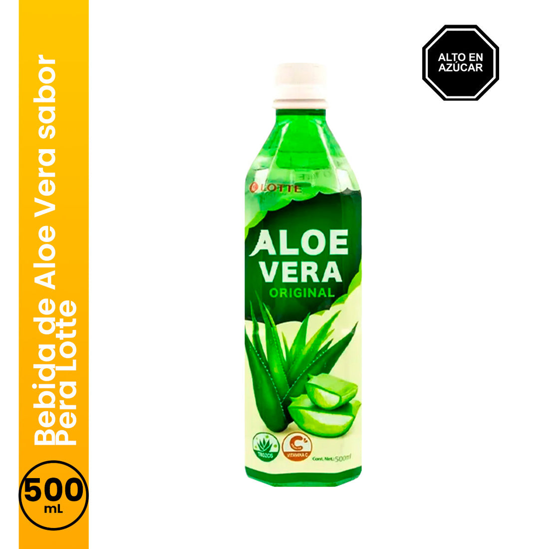 Bebida de Aloe Vera sabor Pera 500ml Lotte