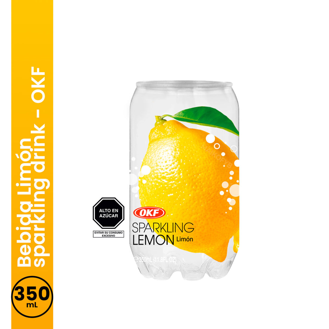 Bebida Limón Sparkling Drink 350ml OKF