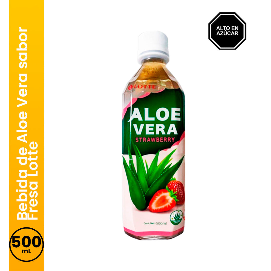 Bebida de Aloe Vera sabor Fresa 500ml Lotte