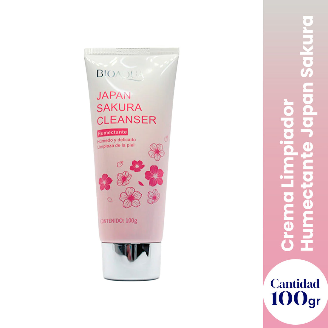 ¡liquidación! Limpiador Humectante Japan Sakura 100gr - Bioaqua