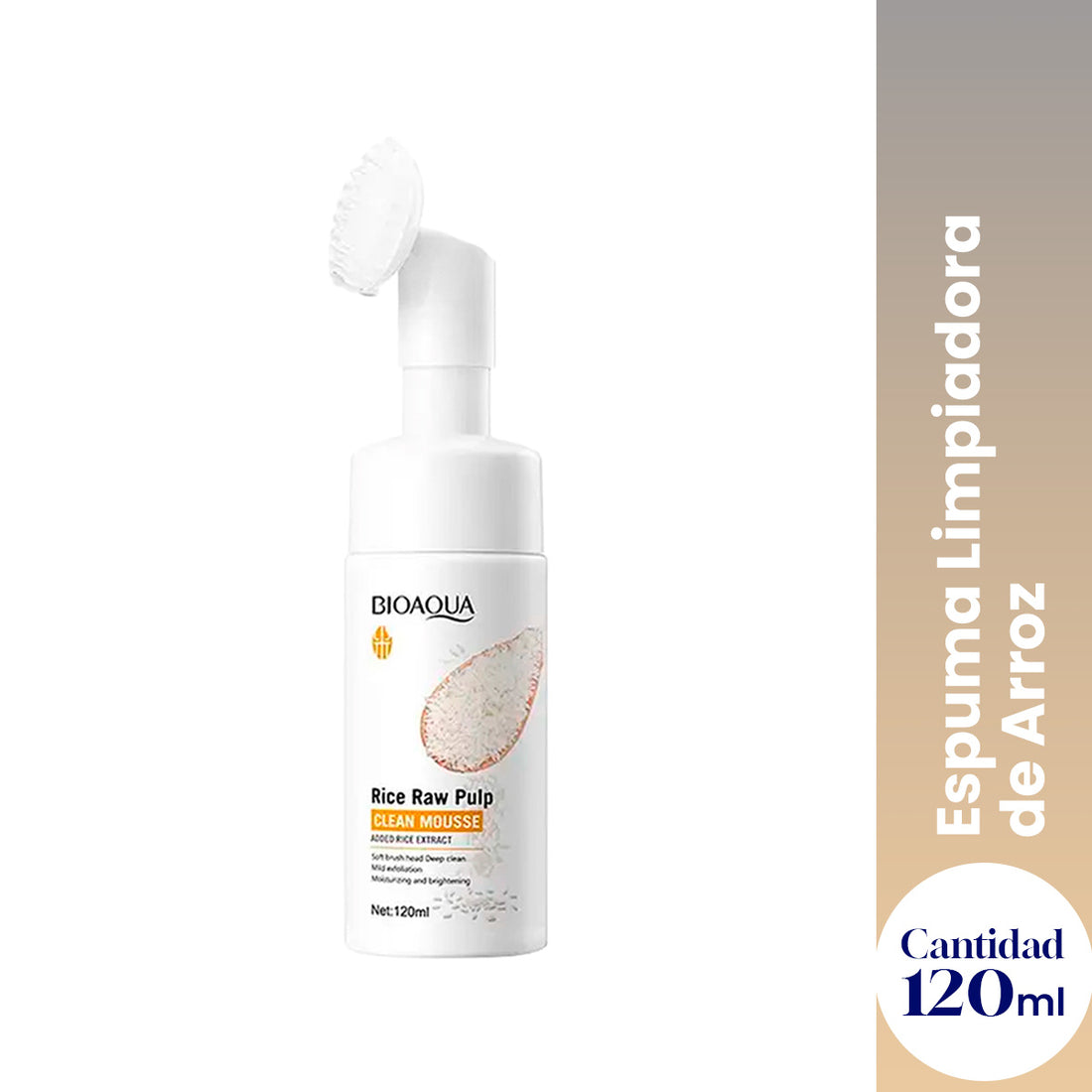 ¡LIQUIDACIÓN! Espuma Limpiadora de Arroz 150ml - Bioaqua