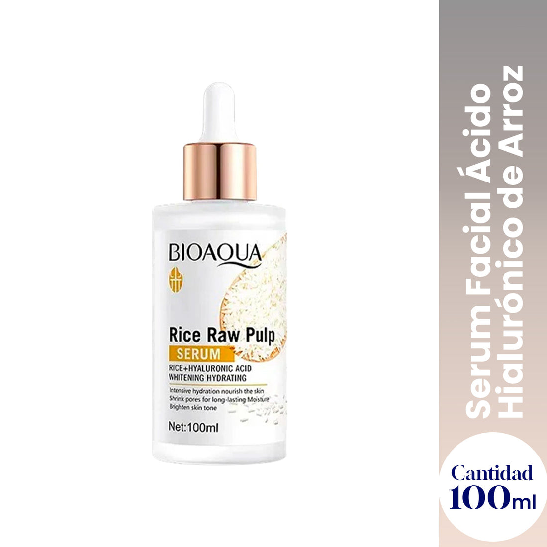 ¡LIQUIDACIÓN! Serum Facial Ácido Hialurónico de Arroz 100ml - Bioaqua