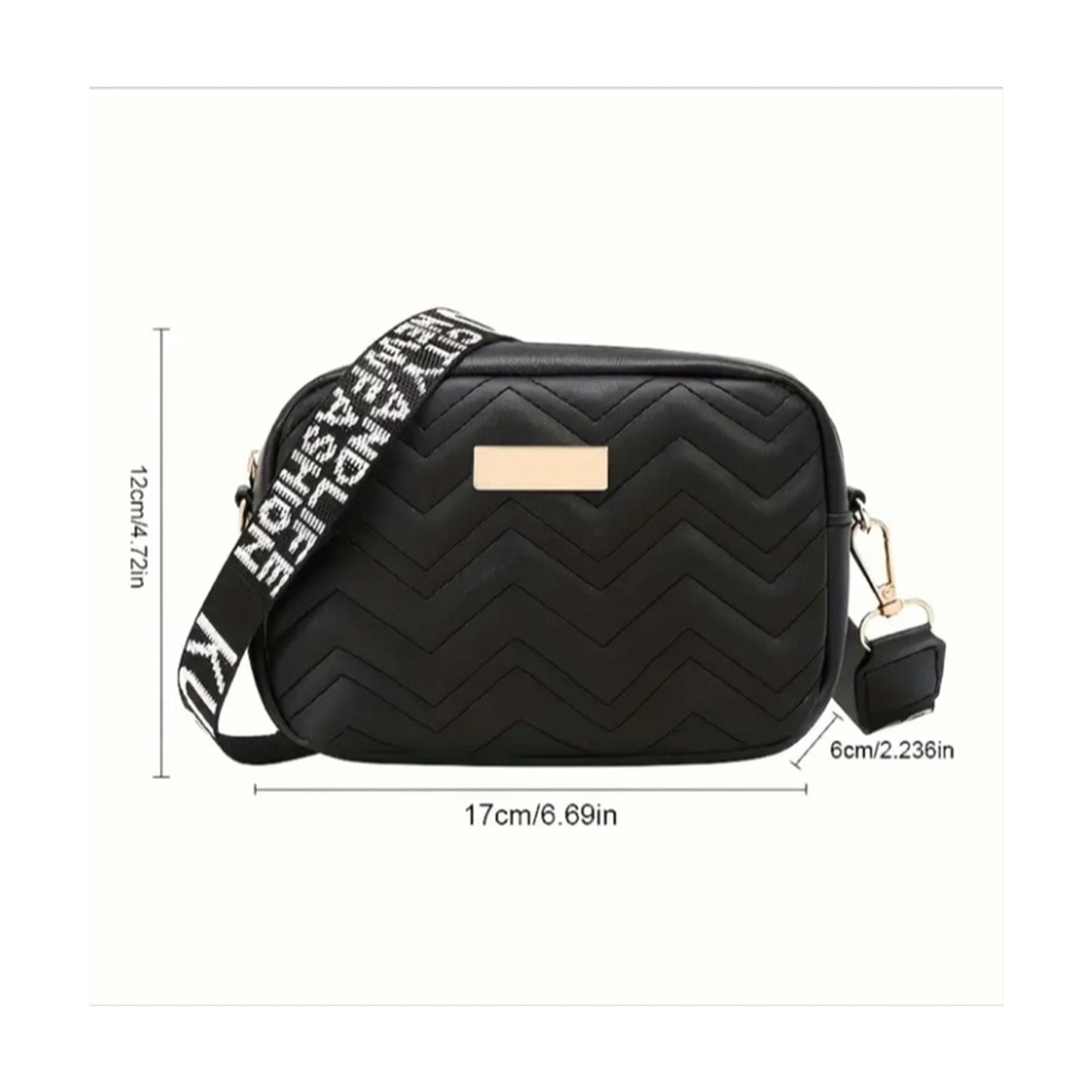 Cartera Bandolera Casual Pequeña Negra