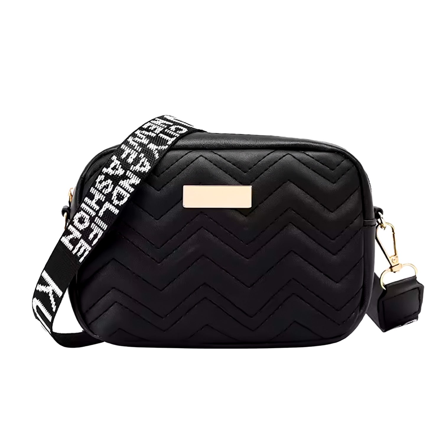 Cartera Bandolera Casual Pequeña Negra