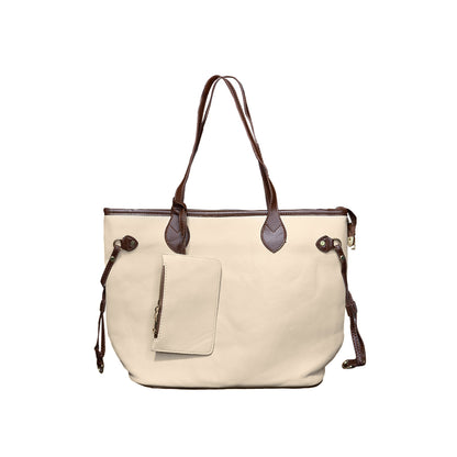 Bolso Grande de mano y de hombro para Dama Beige