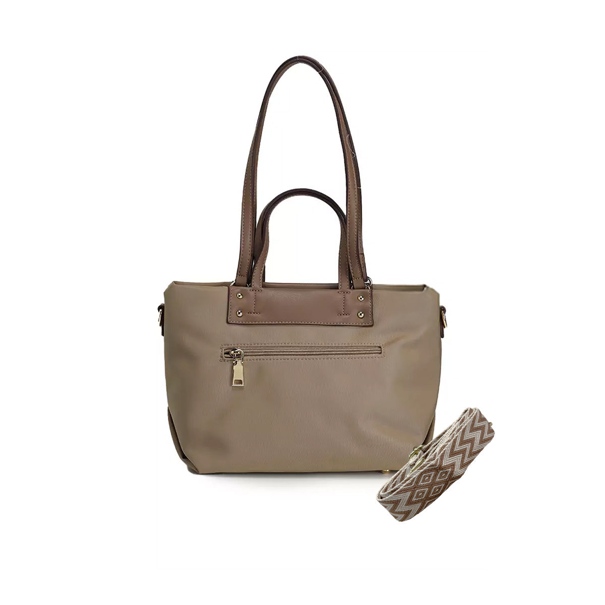 Bolso Mediano de mano para mujer Beige