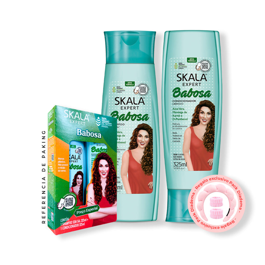 Shampoo + Acondicionador Babosa Aloe Vera Skala Expert 325ml + REGALO