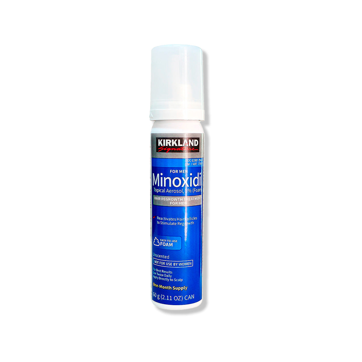 MINOXIDIL ESPUMA 60G - KIRKLAND + SHAMPOO MEDICADO 325ML - SELSUN BLUE