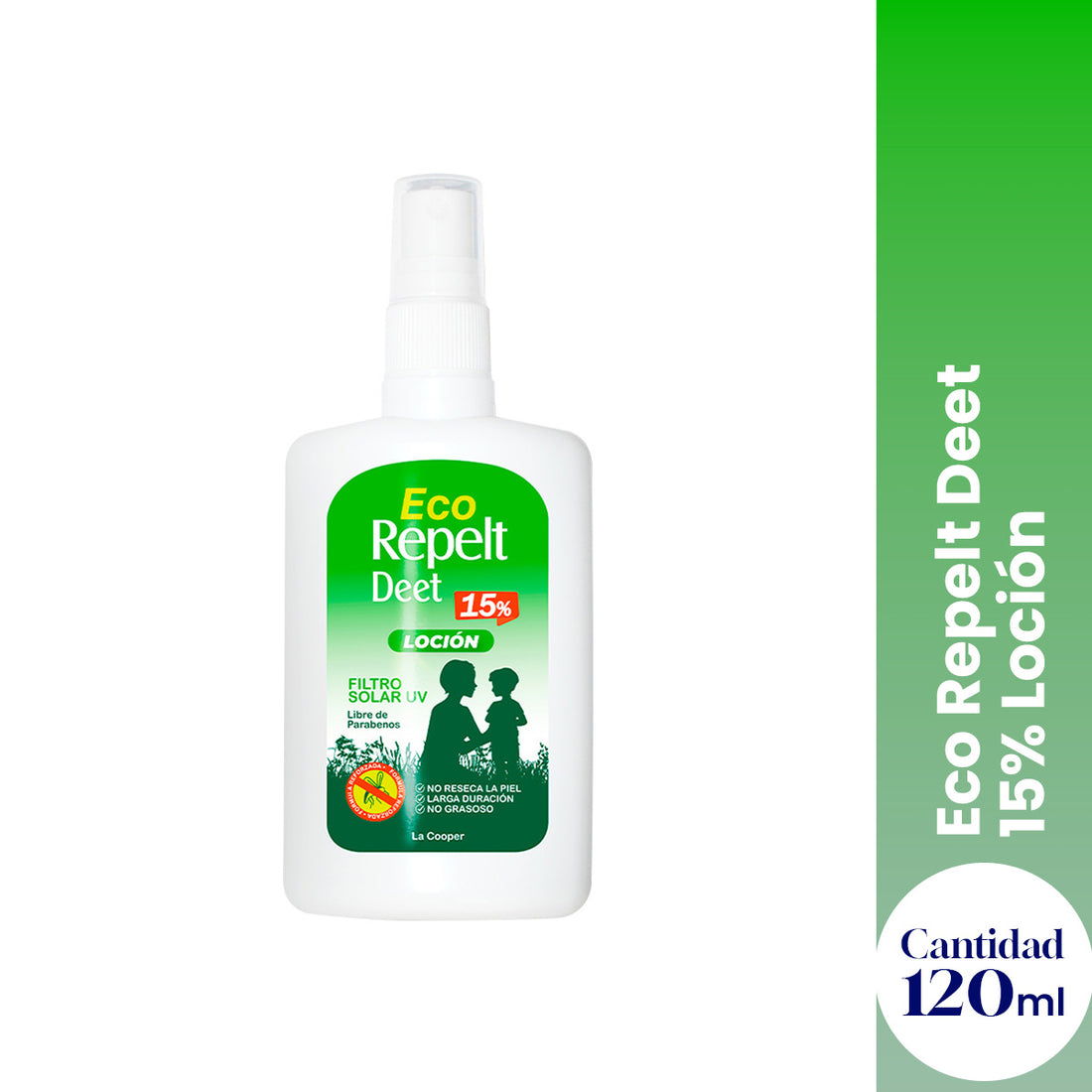 ¡liquidación! Eco Repelt Deet 15% Loción 120ml - La Cooper