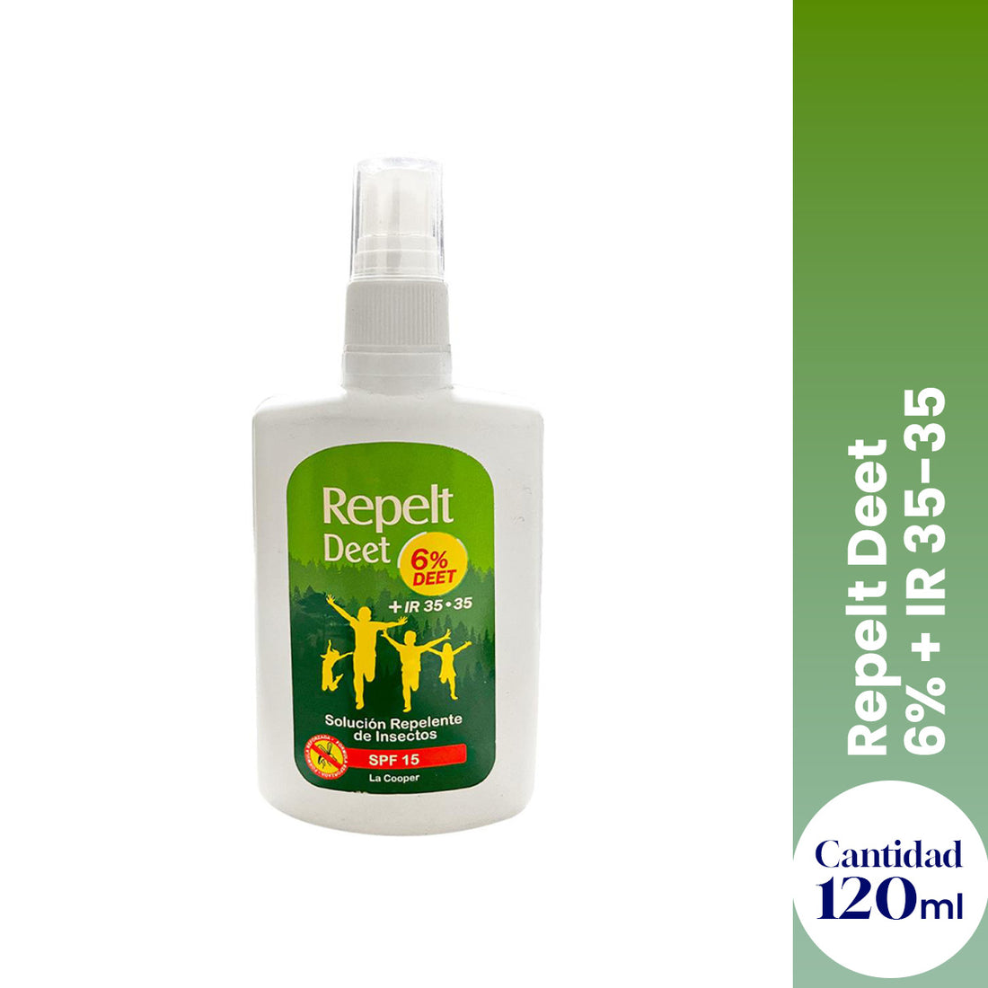 ¡liquidación! Repelt Deet 6% + IR 35-35 120ml - La Cooper