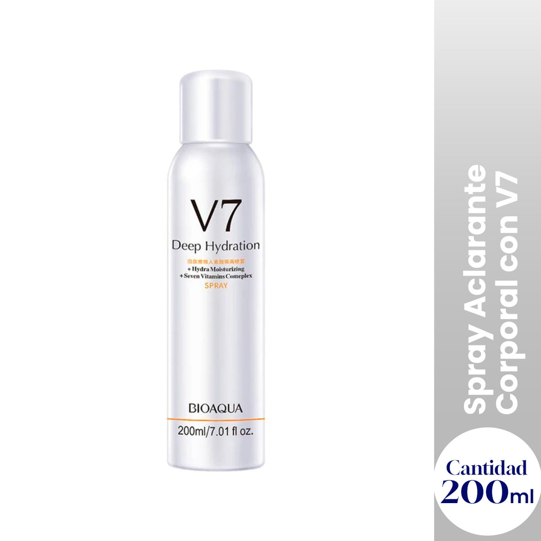 ¡LIQUIDACIÓN! Bioaqua Spray Facial – Complejo de 7 Vitaminas con Colágeno y Vitamina C – V7 200ml