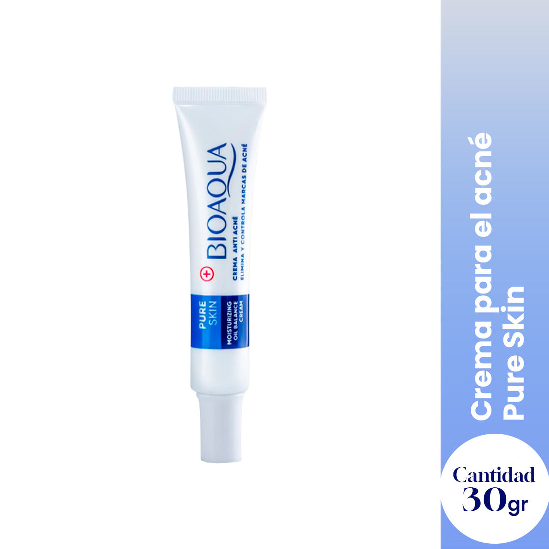 ¡liquidación! CREMA PARA EL BALANCE DE LA PIEL Y CONTROL DEL ACNÉ PURE SKIN 30g - BIOAQUA