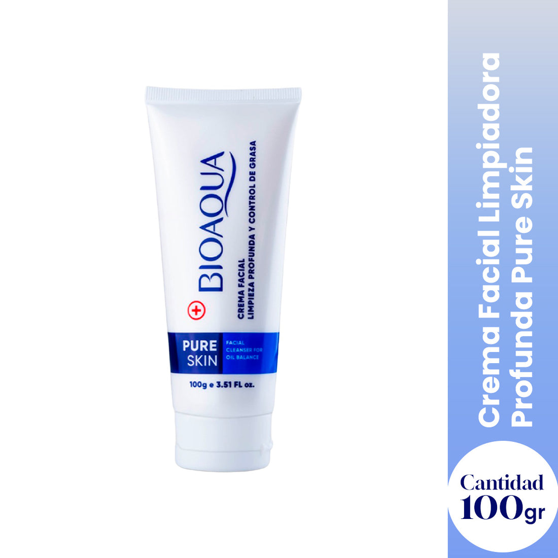 ¡liquidación! Crema Facial Limpiadora Profunda – Control de Acné y Exceso de Grasa – Pure Skin 100g