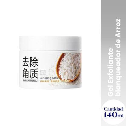 LIQUIDACION! BIOAQUA Gel Exfoliante Facial y Corporal – Iluminador y Renovador – Arroz Blanqueador 140g