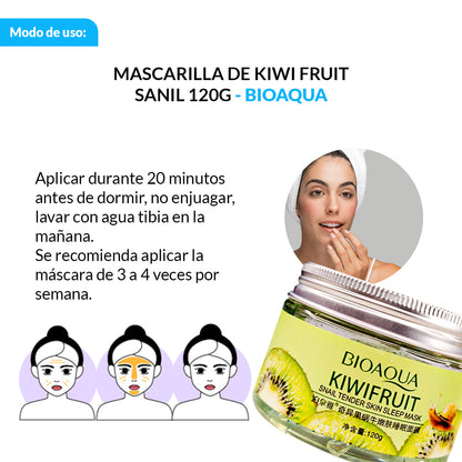 Mascarilla Para Dormir Piel Tierna De Kiwi Fruit Sanil – Bioaqua