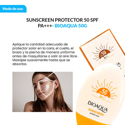 Sunscreen Protector 50 Spf Pa+++ 50G - Bioaqua