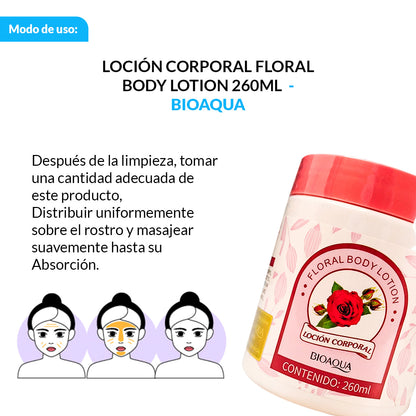 Loción Corporal Floral Body Lotion 260Ml - Bioaqua