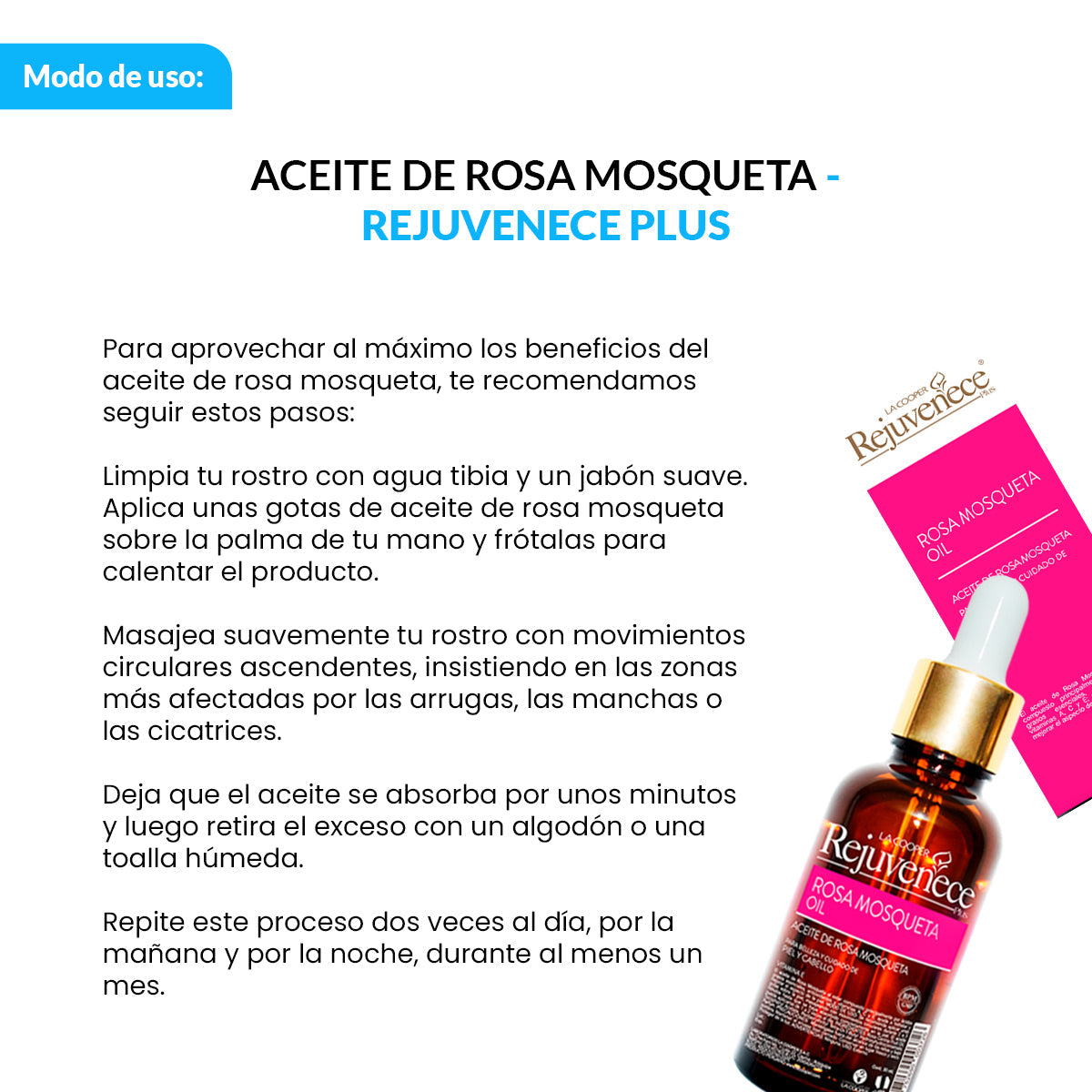 Aceite De Rosa Mosqueta Rejuvenece Plus 30Ml