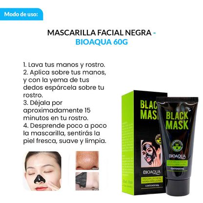 Mascarilla Facial Negra 60G - Bioaqua