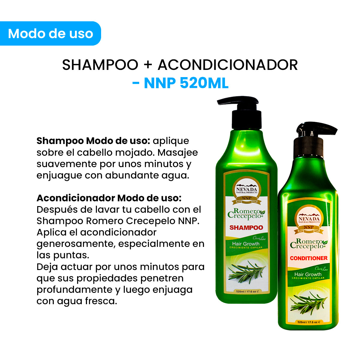 Shampoo + Aconcidionador - NNP 520Ml