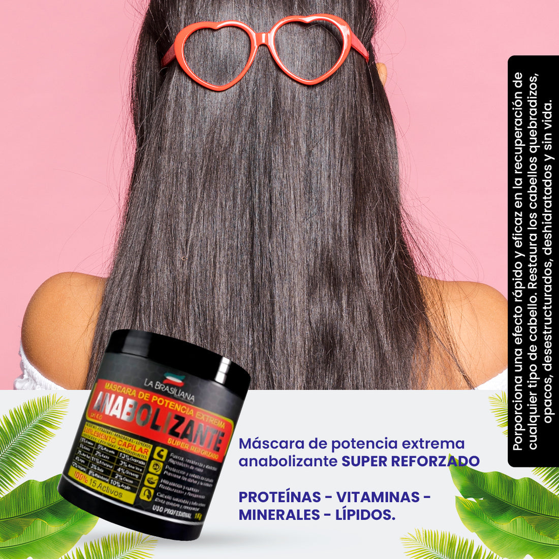 Máscara Anabolizante para cabello - La Brasiliana 1000g