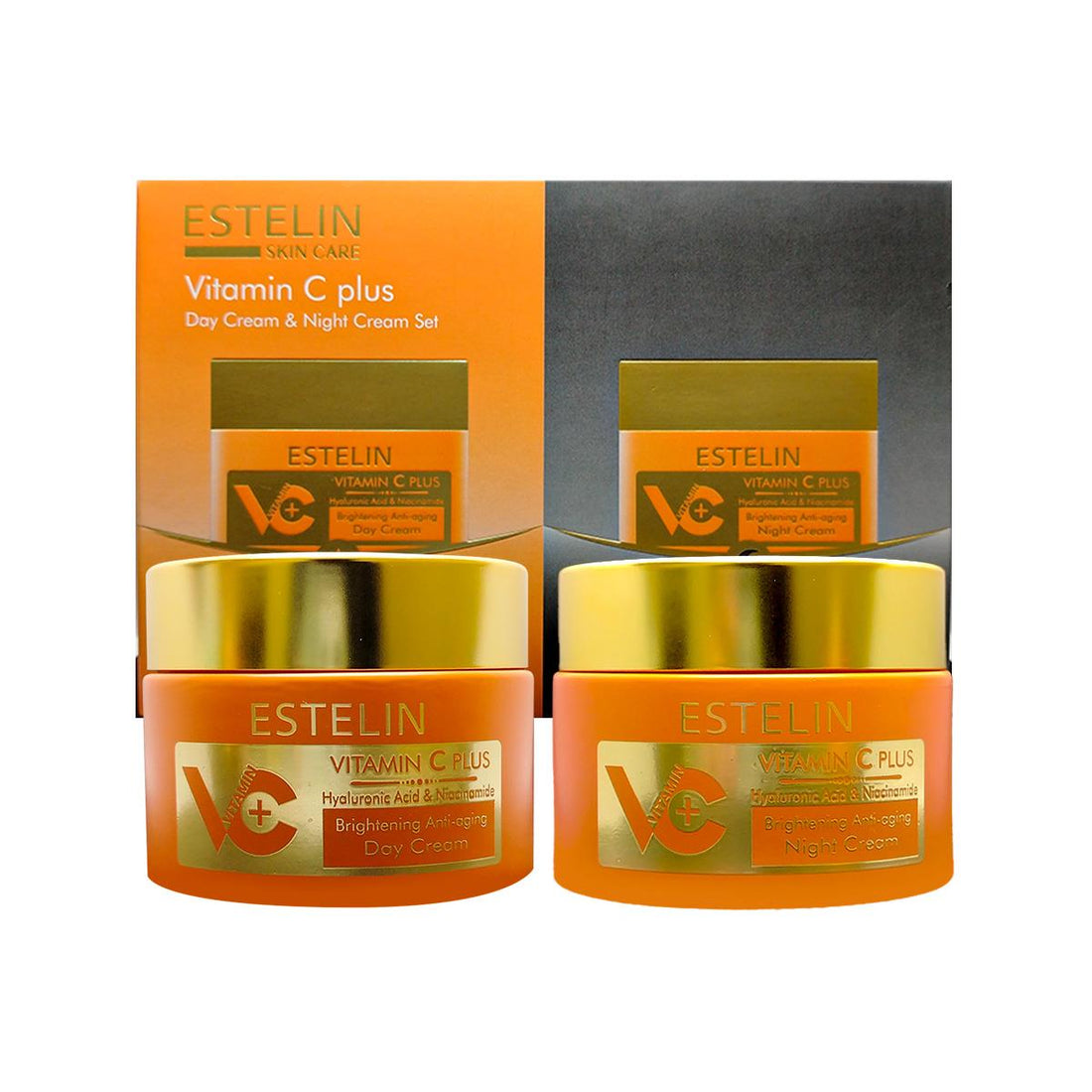 Vitamina C Plus Crema de Día y Crema de Noche 2Pc - Estelin 50g