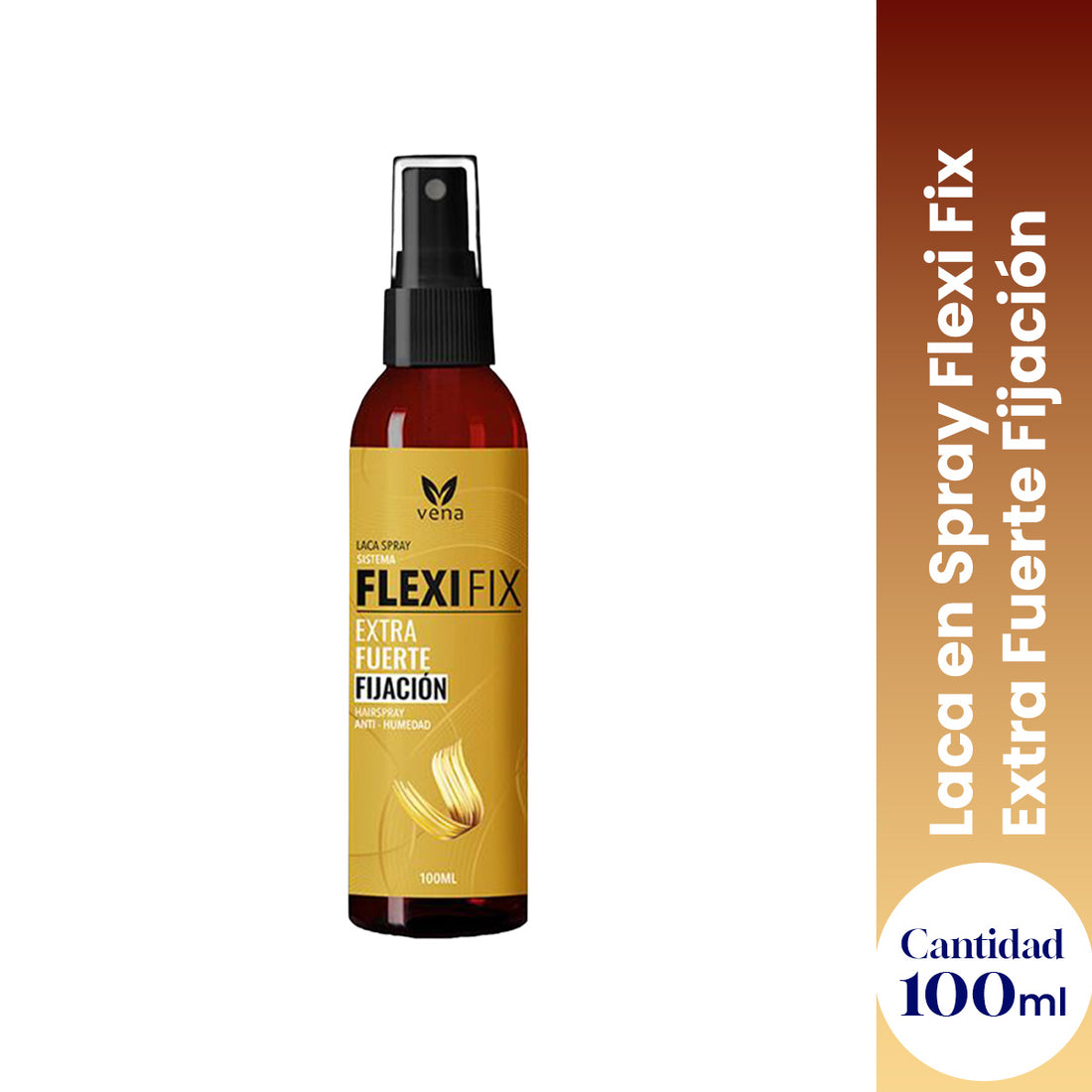 VENA – LACA EXTRA FUERTE FLEXI FIX – FIJACIÓN DURADERA Y BRILLO – 100ML