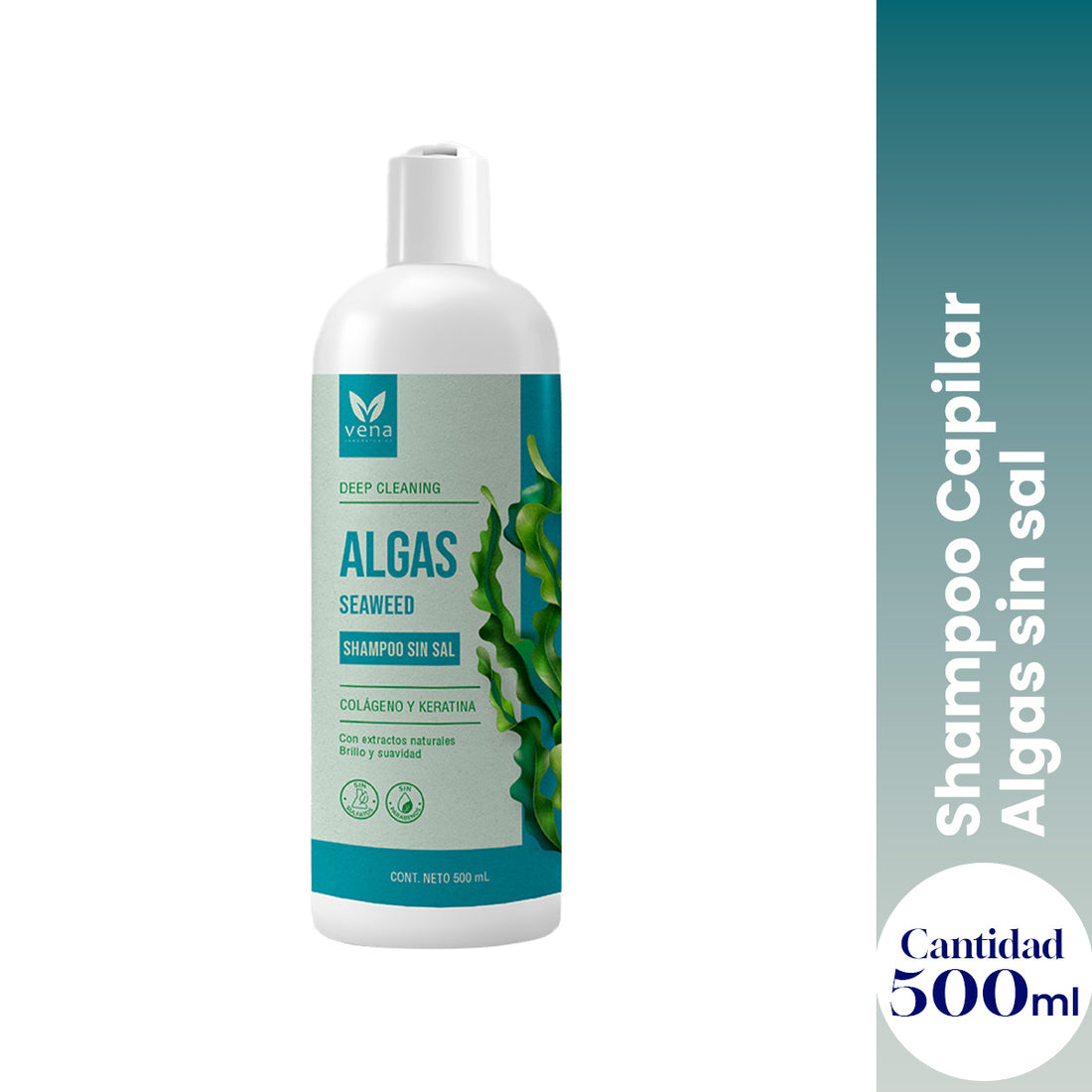 ¡liquidación! Shampoo Algas sin sal – Vena 500g