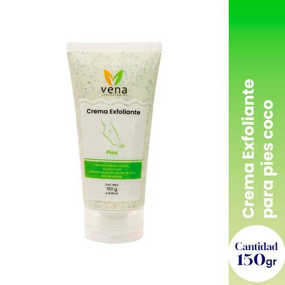 VENA – CREMA EXFOLIANTE PARA PIES – RENOVACIÓN SUAVE Y NATURAL – 150gr
