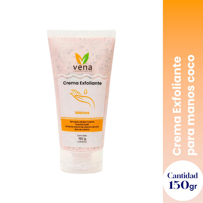 VENA – CREMA EXFOLIANTE PARA MANOS – SUAVIDAD Y RENOVACIÓN NATURAL – 150gr