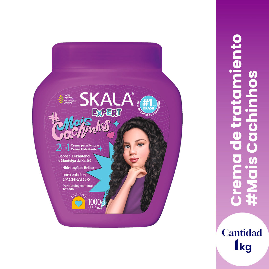 Crema Tratamiento Capilar Mais Cachinhos Skala Expert 1000g
