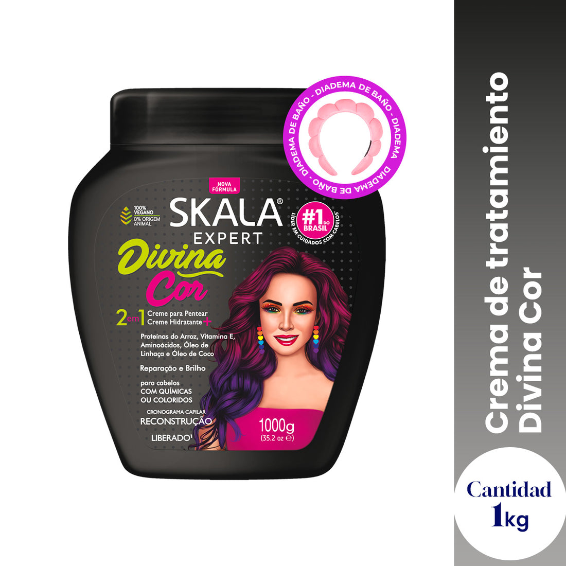 CREMA CAPILAR DIVINA COR SKALA EXPERT + DIADEMA
