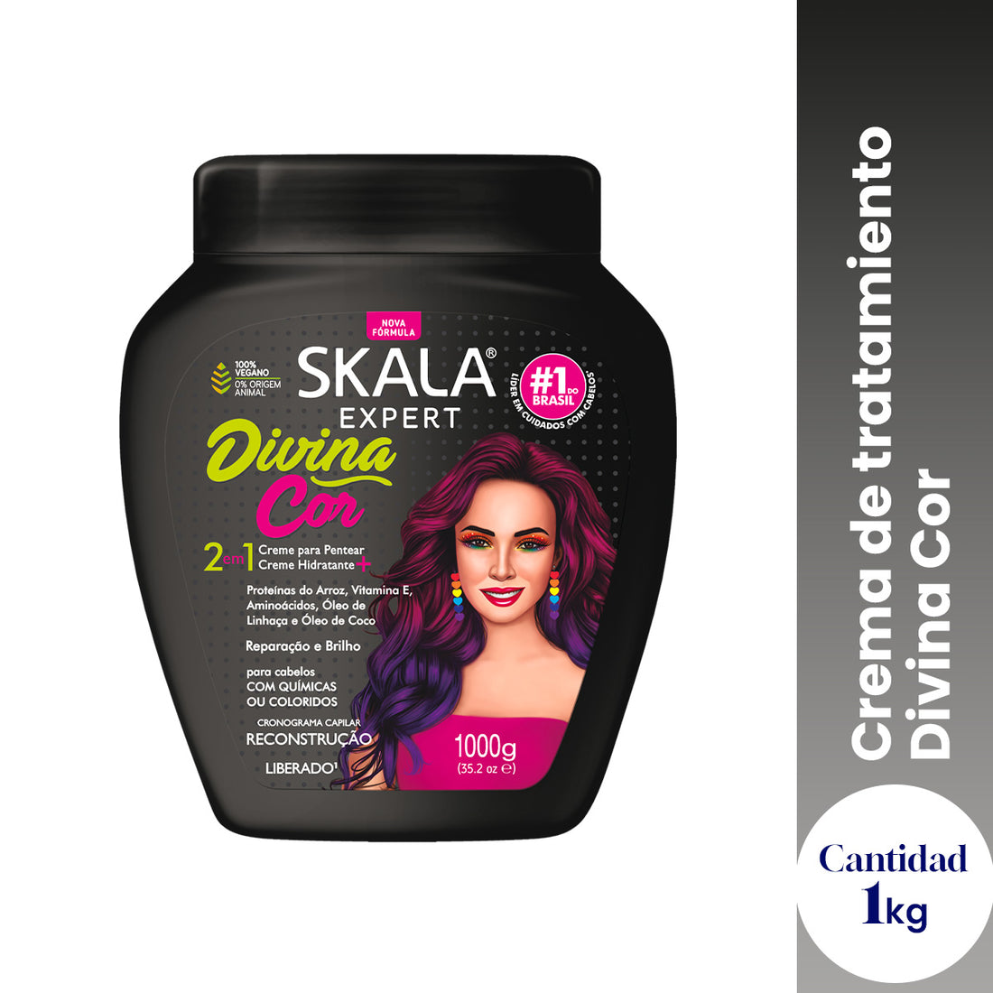 CREMA TRATAMIENTO CAPILAR DIVINA COR 1000G - SKALA EXPERT
