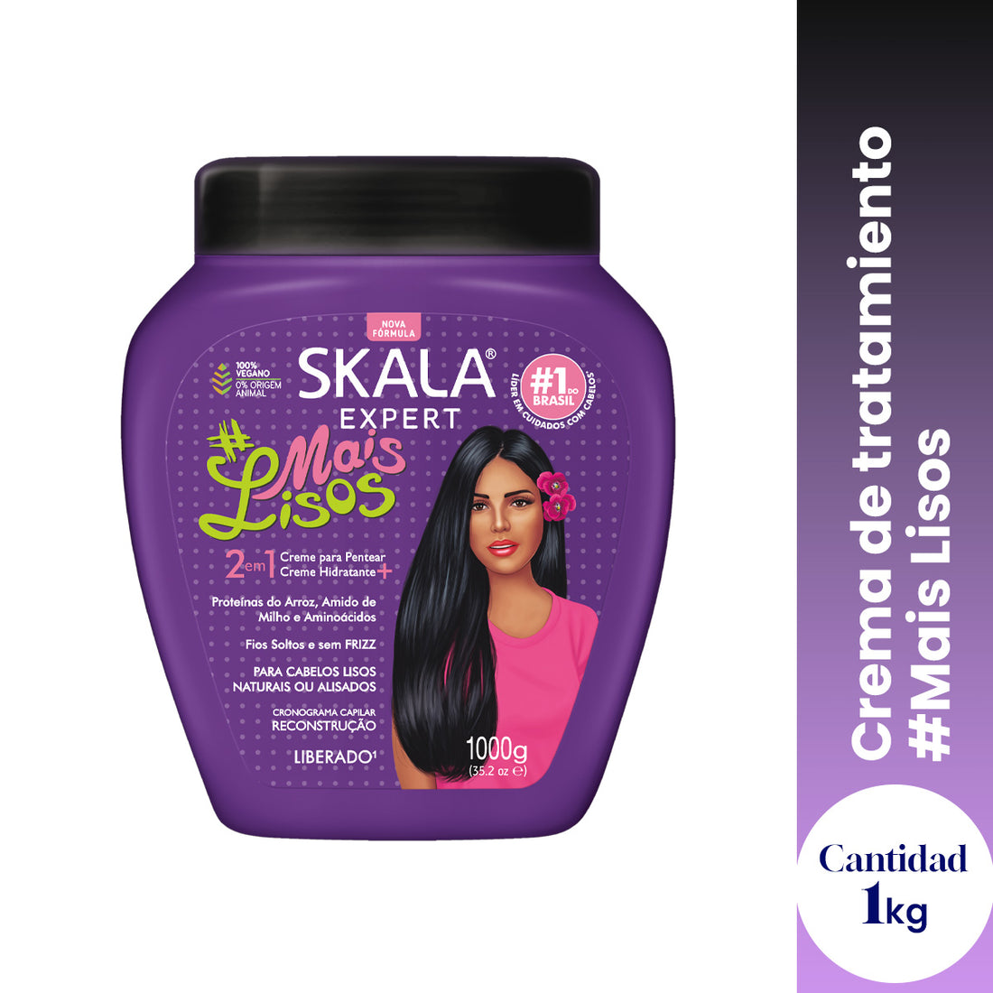 CREMA TRATAMIENTO CAPILAR MAIS LISOS 1000G - SKALA