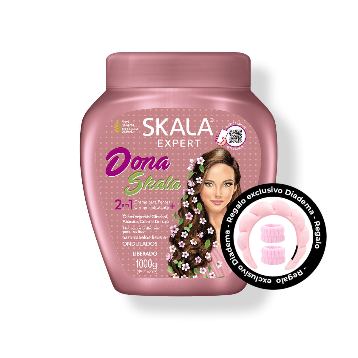 CREMA DE  DONA SKALA 1000G SKALA + REGALO DIADEMA Y MUÑEQUERAS