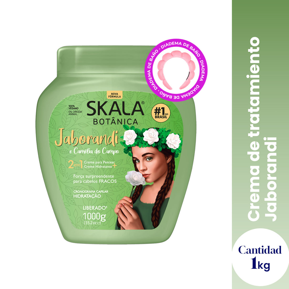 CREMA de tratamiento JABORANDI Y CAMELIA  SKALA + DIADEMA