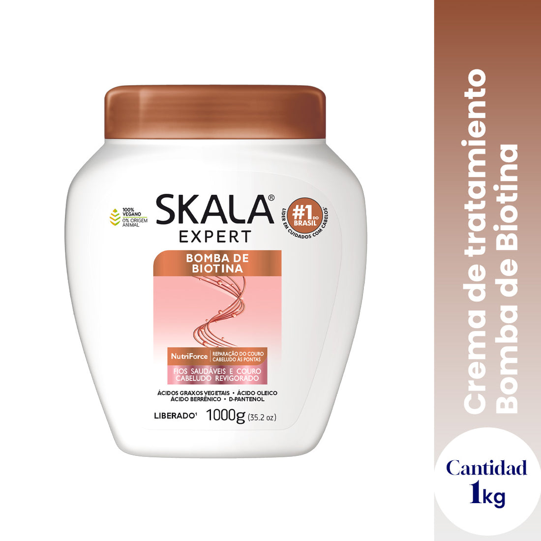 Skala Crema Capilar Bomba de Biotina – Curl Girl Vegana 1000g