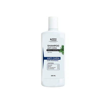 DERMO SUMAK – SHAMPOO ANTICAÍDA – CONTROL DE CAÍDA Y FORTALECIMIENTO CAPILAR – 250ML + REGALO ACEITE CAPILAR