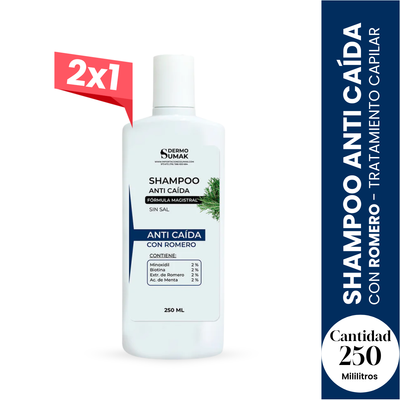 2X1 DERMO SUMAK – SHAMPOO ANTICAÍDA – CONTROL DE CAÍDA 250ML