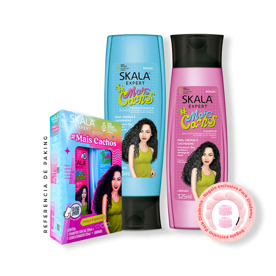 Shampoo + Acondicionador Mais Cachos Skala Expert 325ml + REGALO