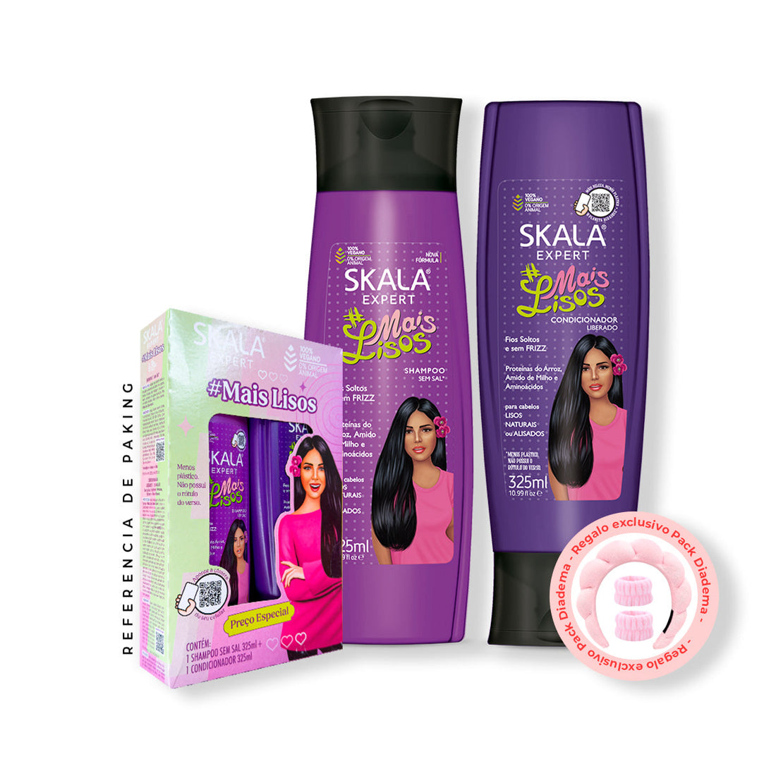 Shampoo + Acondicionador Mais Lisos Skala Expert 325ml + REGALO